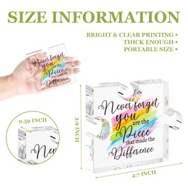 Cituarko Coworker Leaving Gifts for Women Men - Never Forget the Difference You Make Sign Farewell Gifts Going Away Presents Principal Gifts for Women