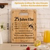 Joyvado Silver Wedding Anniversary Gifts, Bamboo Chopping Board to Celebrate