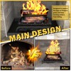 Powrocket 2 Pack Fireplace Grate Ember Retainer 16 x 10