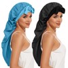 DEMAZALO Silk Long Bonnet for Braids & Curly Hair, Silk