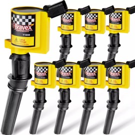 Bravex ignition coil DG508 Compatible with Ford F-150 F250 Mustang V8 4.6L DG457