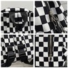 MININAI MININAI Y2K Aesthetic Checkered Backpack with Kawaii Pendant Checkerboard