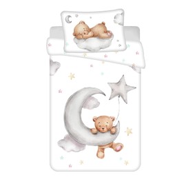 Jerry Fabrics Baby Bed Linen with Teddy on Cloud 100 x 135 cm 100% Cotton
