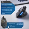 CSL - Vertikal Maus Bluetooth und Funk 2,4 GHz -