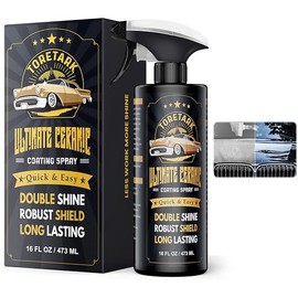 Carceracot Ceramic Coating for Cars (16 oz.), Unmatched Shine Nano Car Wax Coating Spray, No Pungent Smell, Quick Detailer Spray Wax, LONG LASTING Shiny Car Stuff with Microfiber Towel, Easy to Apply