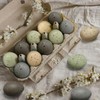 SiliFine 16 Pcs Easter Speckled Eggs 2.4 in Plastic Speckled