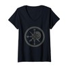 Womens Compass Vinyl Rose Shantycore Symbol V-Neck T-Shirt