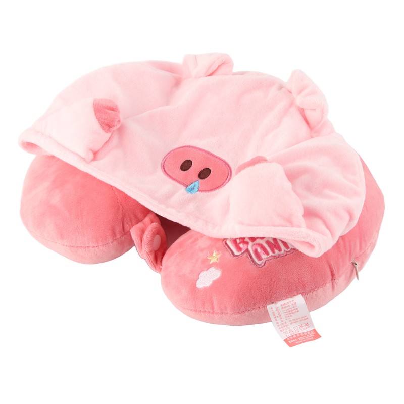 Hooded Neck Pillows Hoodie U Shape Travel Pillow Head Chin
