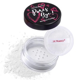 ULTRAMO Polvo Mate Traslúcido para Piel Hidratada y Duración del Maquillaje, Loose Powder Translucent Extra Coverage, Textura Seda Control de Aceite Elimina Brillo Facial Larga Duracion, 15g (Polvo Traslúcido)