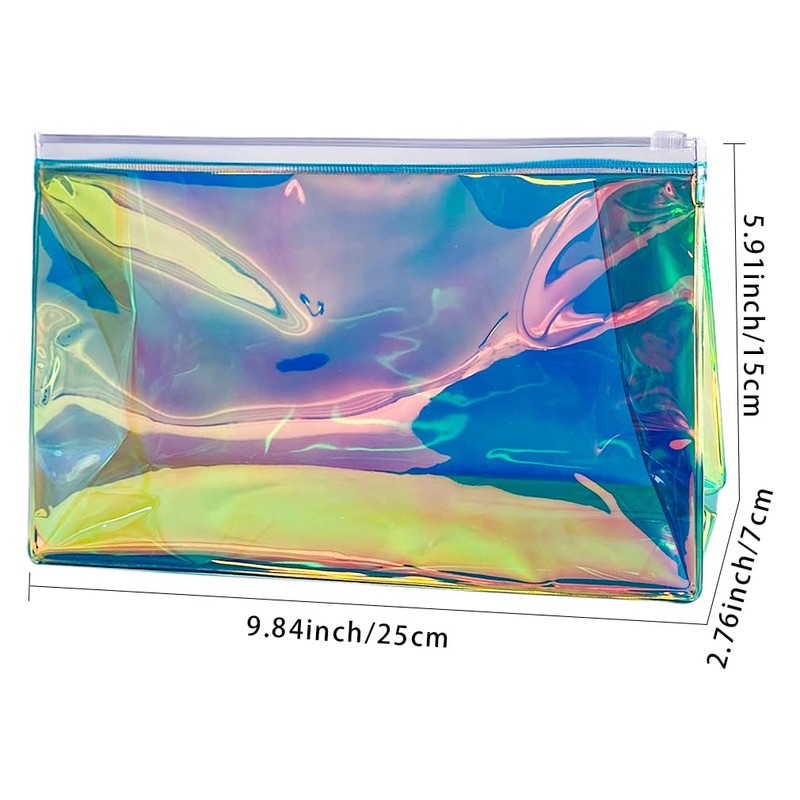 TotePrint Holographic Phantom PVC Waterproof Makeup Pack for Travel Makeup,