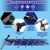 Waltool 8Pcs Universal 4 in 1 Drill Chuck Key Wrench