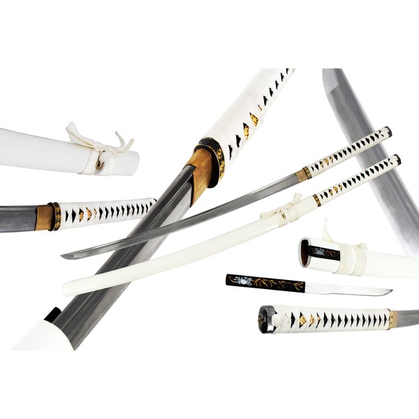 Vulcan Gear Handmade White Zetsurin Samurai Katana Sword Sharp