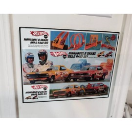Hot Wheels Mongoose Snake Drag Set Box Art Reproduction 8 1/2" X 11"