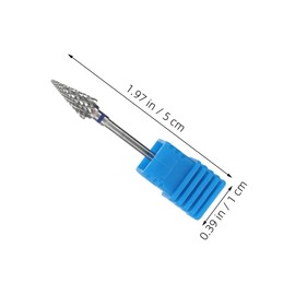 FRCOLOR Nail Art Drill Bits Set 2pcs Cuticle Drill Tools Grinding Head Manicure/pedicure Kit Tungsten Steel Universal Nail Care Tools