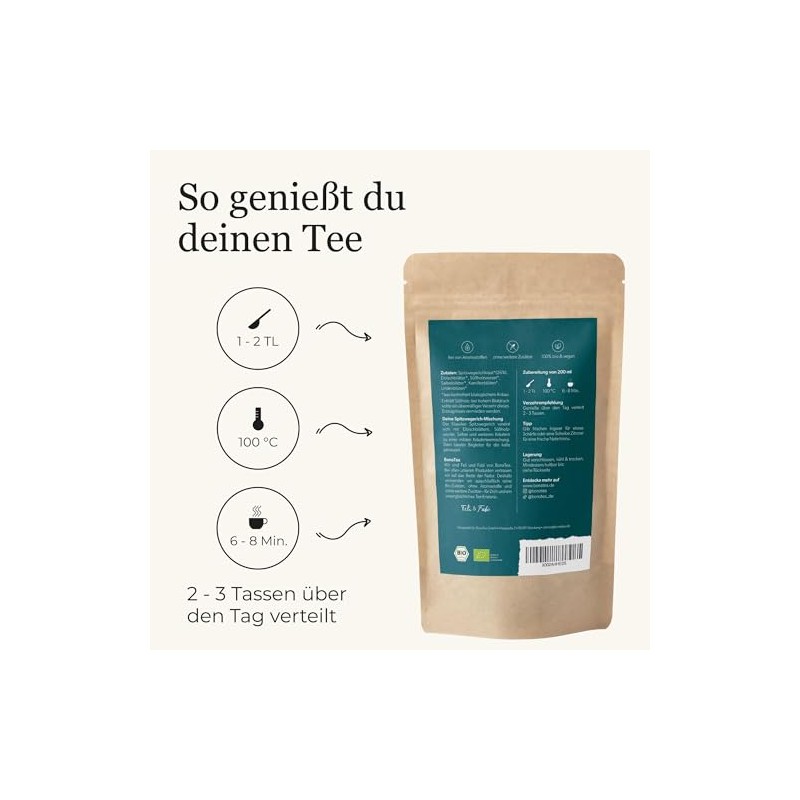 Organic Plantain Tea with Sage, Liquorice, Chamomile and Other Traditional