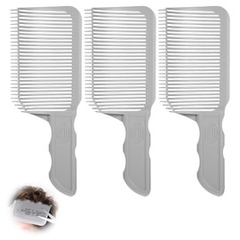 3Pcs Barber Fade Comb Set, Professional Hair Fader Tool for Men, Self Haircut Kit for Men for Home DIY Haircuts or as a Salon Styling Tool(Gray)
