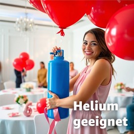 TK Gruppe Timo Klingler 50x Luftballons rot - Ø 35 cm für Geburtstag & Hochzeit & Party & Kindergeburtstag - Luft & Helium als Dekoration