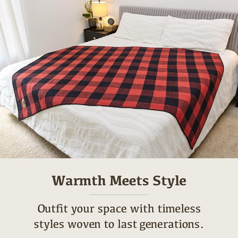 Chubbuck 100% Wool Blanket Camping (60" x 84") - Large