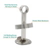 2 Pack Ceiling Mount Bracket, Stainless Steel Wardrobe Pipe Bracket