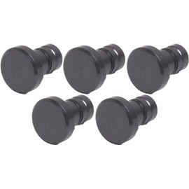 Audio Fan Aluminum Protective Cover Earphone Jack Cover 3.5mm Earphone Terminal Female Dust Cover Protection Dustproof Cover Gun Metallic 5-Piece Set
