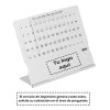 Mini Calendario Base, Rejilla Movible Y Ruleta De Aluminio