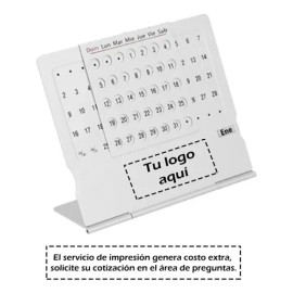 Mini Calendario Base, Rejilla Movible Y Ruleta De Aluminio                                                                                            