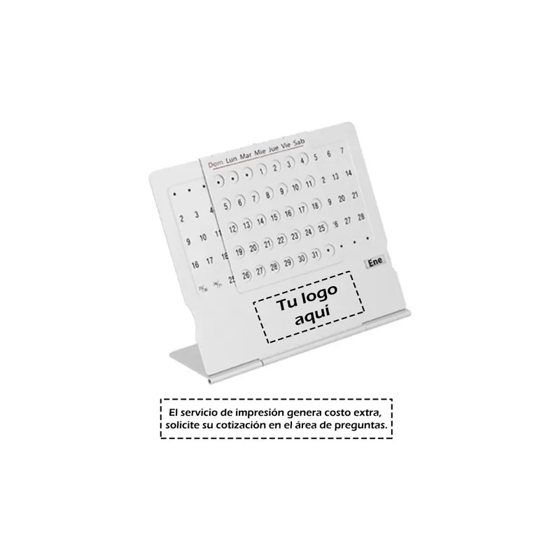 Mini Calendario Base, Rejilla Movible Y Ruleta De Aluminio