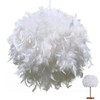 Feather Light Shade Ceiling 30Cm Ceiling Light Shade, Feather Lampshades