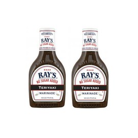 Sweet Baby Ray's No Sugar Added Teriyaki Marinade (Pack of 2) 16 oz Bottles