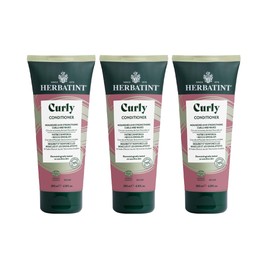 HERBATINT Acondicionador RIZOS – 200 ml - Acondicionador biológico nutritivo, específico para cabello rizado o ondulado - Certificado Ecocert - Fórmula exclusiva con extractos naturales - Vegano - Pack 3 pzas