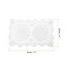 QUARKZMAN 17 x 11 Inch Handmade Crochet Doilies, Polyester Cotton
