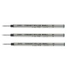 Auto Rollerball Pen Refill, 0.5, Black, C-305, Black, Set of