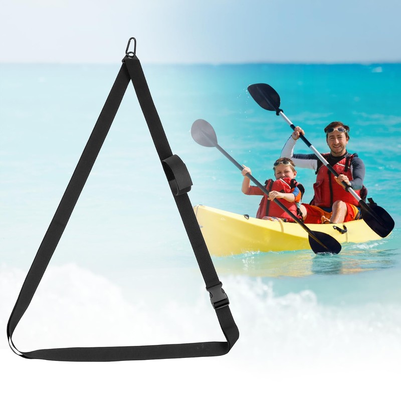 QWORK 4 Pack Heavy-Duty Kayak Wall Hanging Storage Strap -