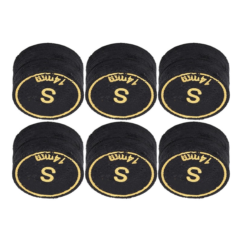 6pcs Pool Cue Tips Professional Multi Layers Billiard Pool Cue