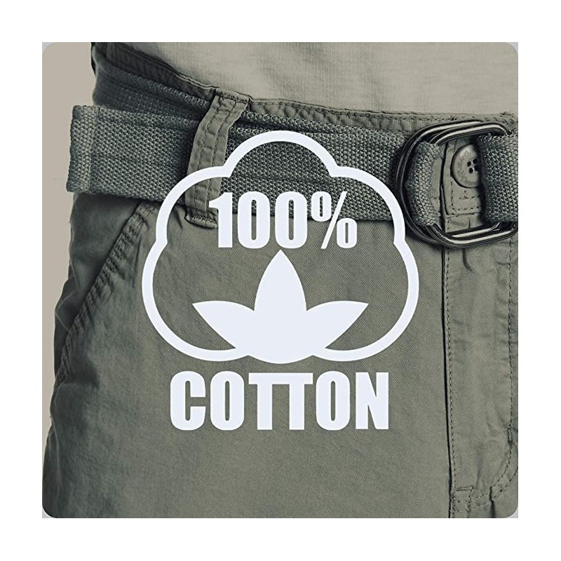 X RAY Men's Belted Tactical Cargo Long Shorts 18" Inseam