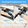 YZZHAJ Decking Straightening Tool, Adjustable Deck Tool, Decking Tool Board