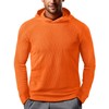 Zengjo Lightweight Hoodie Men Running(Orange,S)