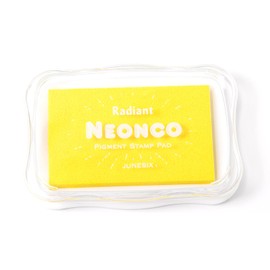 Fkereg Stamp Ink Pad, Washable Ink Pads for Stamping, Rubber Stamp Ink Pad for Crafting, Colored Ink Pads for Fingerprints, Handprint, Paper, Scrapbook, Card Making, Color Painting DIY, Yellow