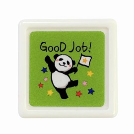 Kodomo no Kao Panda Mini Penetrating Stamp GoodJob (Green) 0543-021