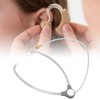 Transparent Listening Aid Stethoscope with Damping Home Double Head Sound
