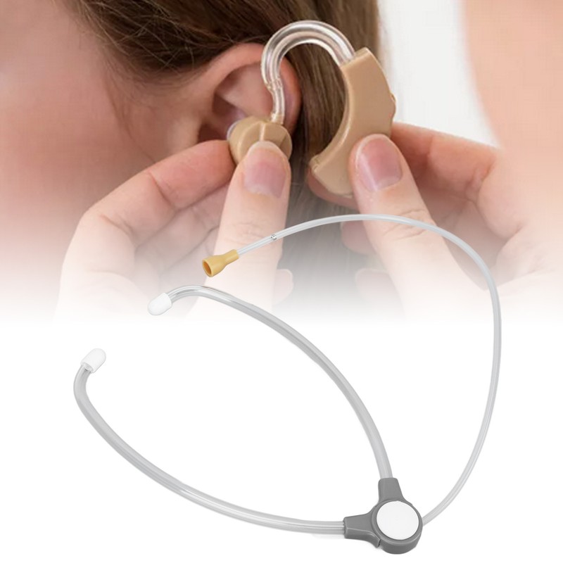 Transparent Listening Aid Stethoscope with Damping Home Double Head Sound