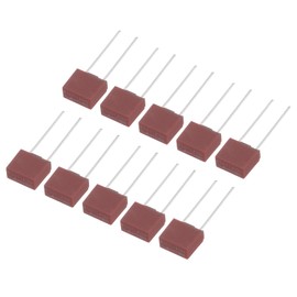 uxcell 30Pcs DIP Mounted Miniature Square Slow Blow Micro Fuse for Electronic Parts PCB LCD Repair, T1A 1A 250V, Red