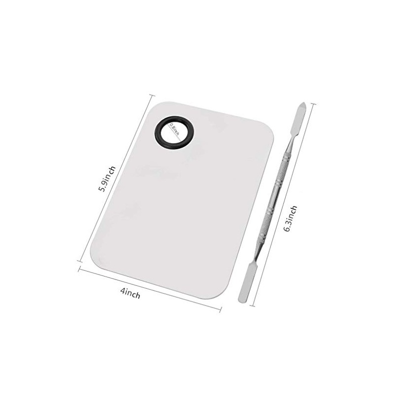 Miamay 6 by 4 Inches Makeup Palette Stainless Steel Palette