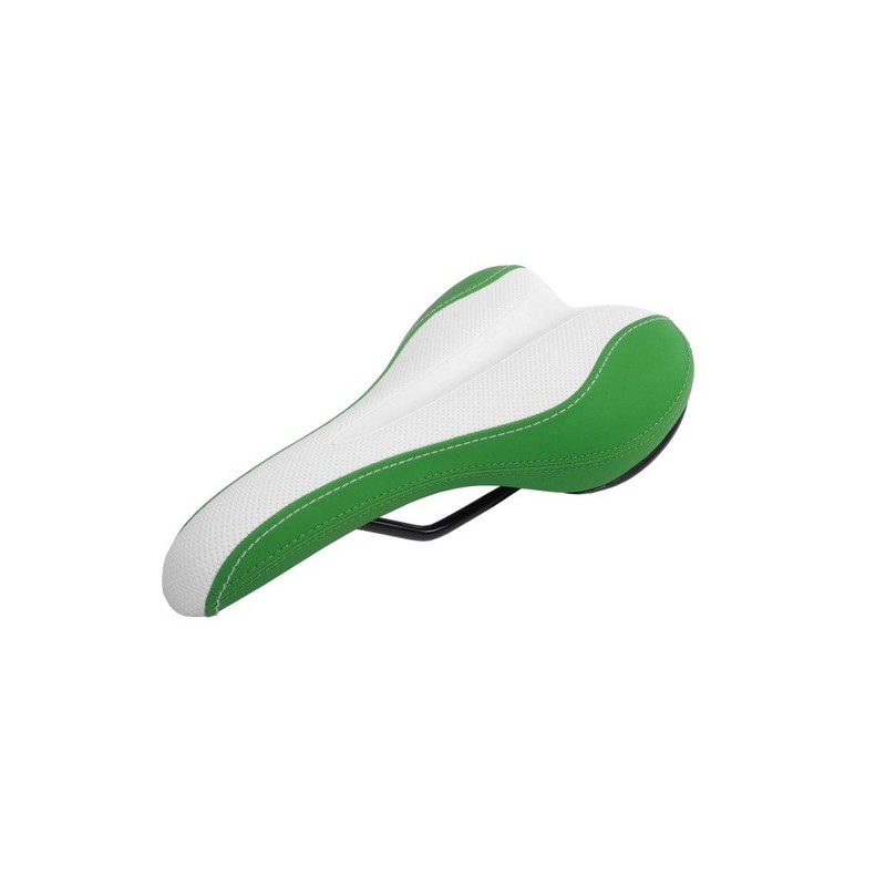 Durable Mountain Bike Saddle City Bike Seat Saddle White/Green