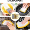 Washing up Sponge, Double-Sided Kitchen and Bathroom Cleaning Pad, Non-Scratch