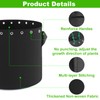 Molgoc 2 Gallon Plant Grow Bags 5-Packs with Holes,Thichkened Non-Woven