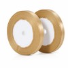 2 Rolls Gold Satin Ribbon, 10mm x 22m Each (44m