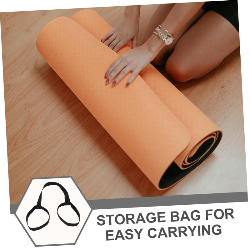KICHOUSE 4pcs Yoga Mat Carrying Straps Sling for Storage Lightweight