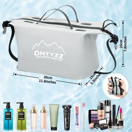 Toiletry Bag for Travel Men Toiletry Bags Waterproof Lightweight Foldable Large Toiletry Bag Travel Organiser with Handle & Strap Ladies Cosmetic Bag