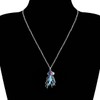 LONYOO Enamel Cute Jellyfish Necklace Pendant Fashion Jewellery Chain Zinc